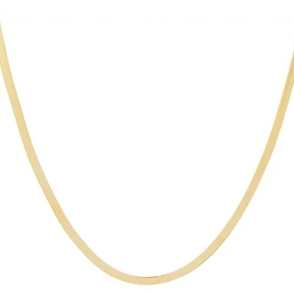 Gold plated Herringbone Necklace - Picture 2 of 3